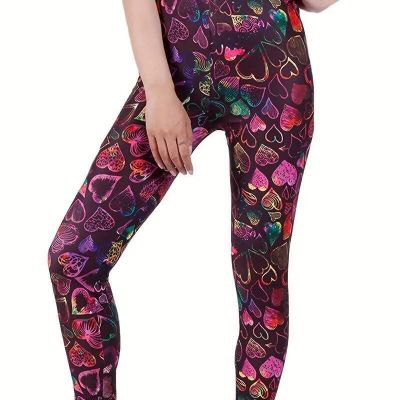 Fashion Women's Floral Print High Waist Slim Fit Stretch Sports Leggings New